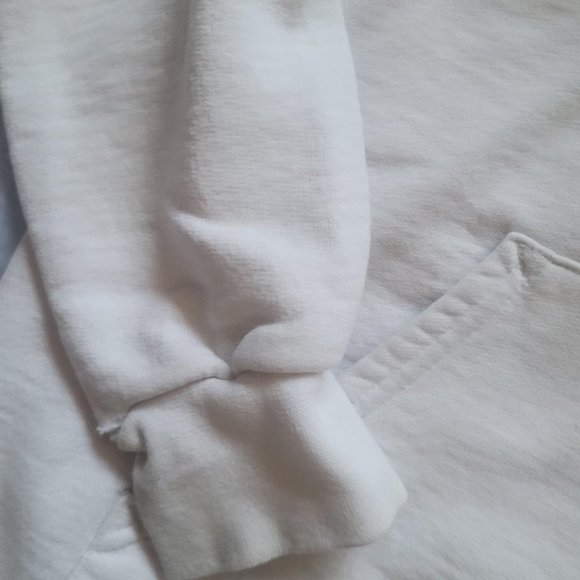 White and black distressed thrasher hoodie - Picture 5 of 6